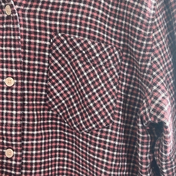 VTG J Crew women's plaid 1 pocket button down shirt, size 10 - Picture 2 of 9